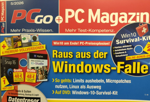 PC Magazin mentioning Linux as a way out of the "windows-falle"